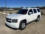 2012 White /BLACK Chevrolet Tahoe LS 4WD (1GNSKAE01CR) with an 5.3L V8 OHV 16V FFV engine, 6-Speed Automatic transmission, located at 17760 Hwy 62, Morris, OK, 74445, (918) 733-4887, 35.609104, -95.877060 - Photo#0