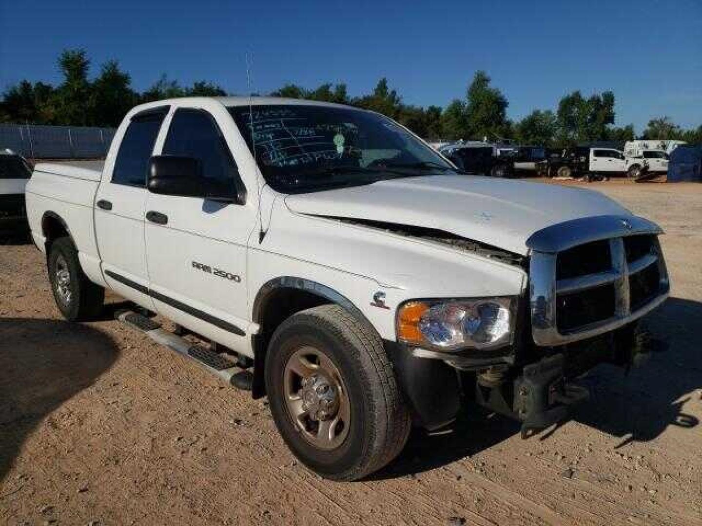 2004 White Dodge Ram 2500 Laramie Quad Cab 2WD (3D7KA28C94G) with an 5.9L L6 OHV 24V TURBO DIESEL engine, located at 17760 Hwy 62, Morris, OK, 74445, (918) 733-4887, 35.609104, -95.877060 - Photo#26