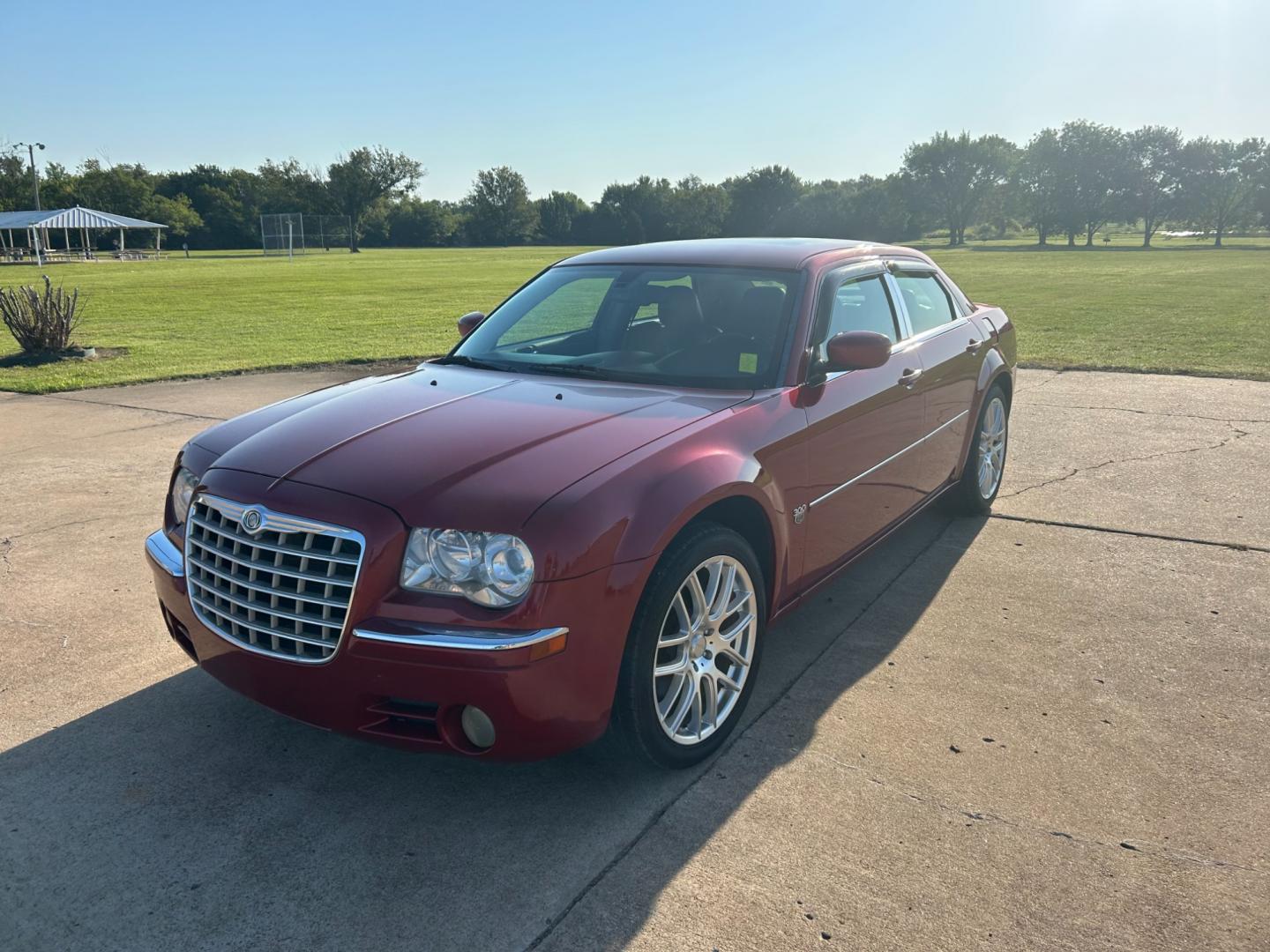 2007 RED Chrysler 300 C (2C3KA63H07H) with an 5.7L V8 OHV 16V engine, 5-Speed Automatic Overdrive transmission, located at 17760 Hwy 62, Morris, OK, 74445, (918) 733-4887, 35.609104, -95.877060 - Photo#0