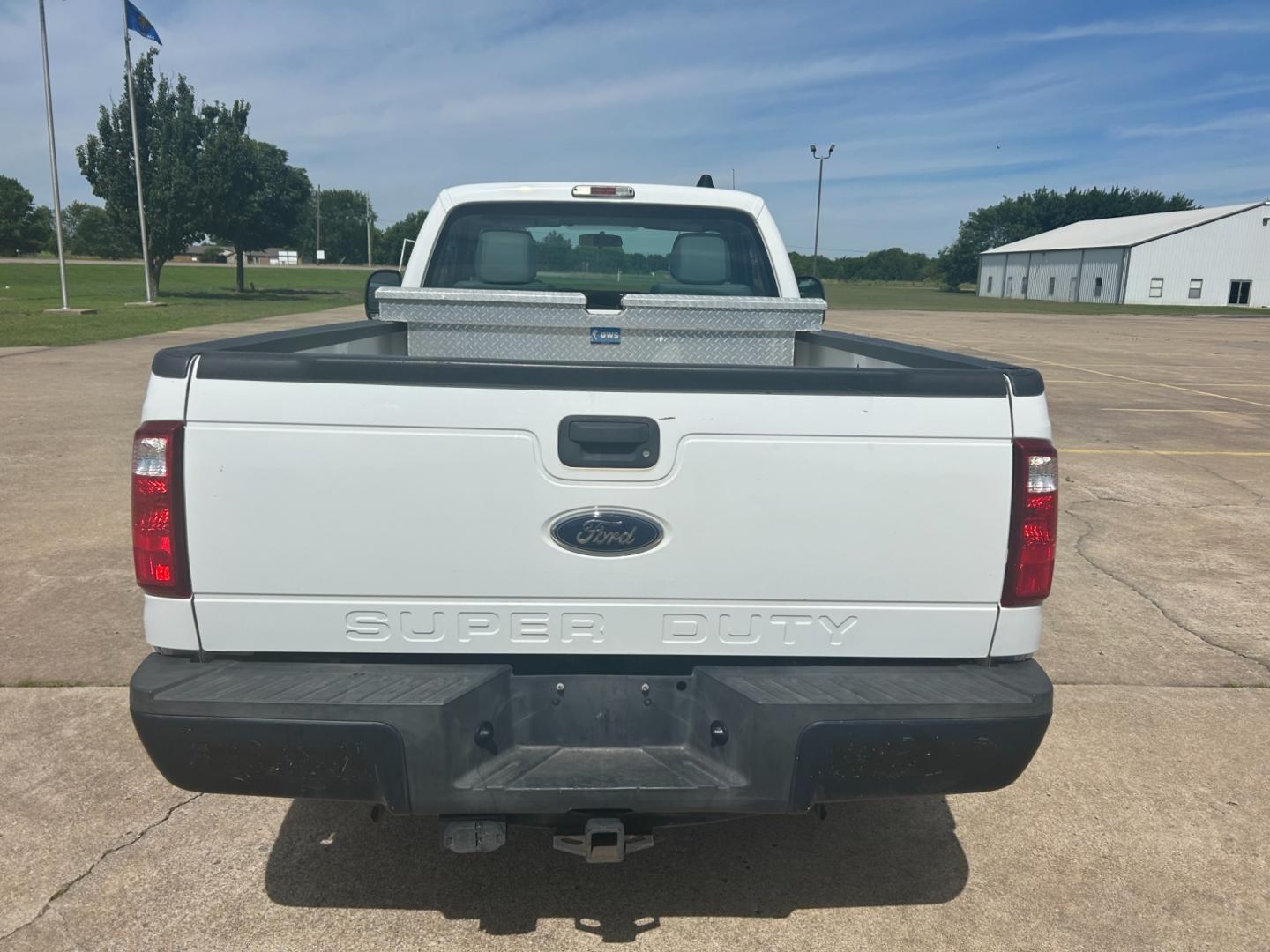 2013 White /GRAY Ford F250 SUPER DUTY 2WD (1FTB2A66DEB) with an 6.2L V8 engine, AUTOMATIC transmission, located at 17760 Hwy 62, Morris, OK, 74445, (918) 733-4887, 35.609104, -95.877060 - 2013 F250 SUPER DUTY IS A DEDICATED CNG. THIS TRUCK HAS A 6.2L V8 ENGINE, FEATURES MANUAL SEAT, MANUAL WINDOWS, MANUAL LOCKS, MANUAL MIRRORS, AM FM RADIO, FACTORY TRAILER BREAKS, TRACTION CONTROL, AND TRAILER HITCH. CLEAN TITLE, 73,260 MILES, FIRESTONE 245/75R17 TIRES. $12,900 CALL RUSS OR JONA AT - Photo#5