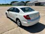 2012 White /GRAY Honda Civic NATURAL GAS (19XFB5F55CE) with an 1.8L engine, AUTOMATIC transmission, located at 17760 Hwy 62, Morris, OK, 74445, (918) 733-4887, 35.609104, -95.877060 - 2012 HONDA CIVIC DEDICATED CNG HAS A 1.8L 4 CYLINDER ENGINE AND IS 2WD. HAS KEYLESS REMOTE ENTRY, MANUAL SEATS, POWER LOCKS, POWER MIRRORS, POWER WINDOWS. HAS AM/FM RADIO, CD PLAYER, BLUETOOTH HANDS-FREE CALLING, AUX PORT, USB PORT, CRUISE CONTROL, TRACTION CONTROL. 29,850 MILES. 195/65R15 TIRES. - Photo#6