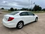 2012 White /Gray Honda Civic CNG Sedan (19XFB5F56CE) with an 1.8L L4 SOHC 16V CNG engine, AUTOMATIC transmission, located at 17760 Hwy 62, Morris, OK, 74445, (918) 733-4887, 35.609104, -95.877060 - Photo#4