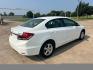 2013 White /Gray Honda Civic CNG Sedan (19XFB5F5XDE) with an 1.8L L4 SOHC 16V CNG engine, AUTOMATIC transmission, located at 17760 Hwy 62, Morris, OK, 74445, (918) 733-4887, 35.609104, -95.877060 - 2013 HONDA CIVIC DEDICATED CNG (RUNS ONLY ON COMPRESSED NATURAL GAS) HAS A 1.8L 4 CYLINDER ENGINE AND IS 2WD. HAS KEYLESS REMOTE ENTRY, MANUAL SEATS, POWER LOCKS, POWER MIRRORS, POWER WINDOWS. HAS AM/FM RADIO, CD PLAYER, BLUETOOTH HANDS-FREE CALLING, AUX PORT, USB PORT, CRUISE CONTROL, MULTI-FUNCTIO - Photo#4