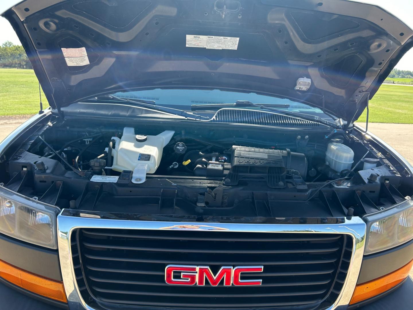 2013 Silver /Gray GMC Savana CNG (1GTW7FFBXD1) with an 6.0L V8 OHV 16V CNG engine, AUTOMATIC transmission, located at 17760 Hwy 62, Morris, OK, 74445, (918) 733-4887, 35.609104, -95.877060 - 2013 GMC SAVANA CONVERSION VAN DEDICATED CNG (ONLY RUNS ON COMPRESSED NATURAL GAS) IT HAS THE 6.0L V8 ENGINE AND RWD. IT FEATURES POWER WINDOWS, POWER MIRRORS, POWER LOCKS, POWER SEATS, AMFM AND SIRIUS RADIO, CD/DVD PLAYER, NAVIGATION, ON STAR, BACKUP CAMERA, A/C, CLOTH INTERIOR, CRUISE CONTROL, TR - Photo#23