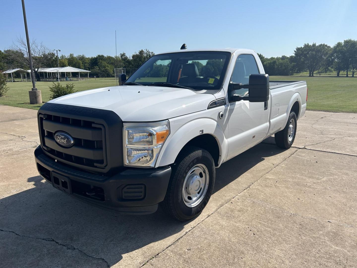 2013 /Gray Ford F-250 SD XL 2WD (1FTBF2A61DE) with an 6.2L V8 OHV 16V engine, 6-Speed Automatic transmission, located at 17760 Hwy 62, Morris, OK, 74445, (918) 733-4887, 35.609104, -95.877060 - 2013 F250 SUPER DUTY IS A DEDICATED CNG (ONLY RUNS ON COMPRESSED NATURAL GAS). THIS TRUCK HAS A 6.2L V8 ENGINE, FEATURES MANUAL SEAT, MANUAL WINDOWS, MANUAL LOCKS, MANUAL MIRRORS, AM FM RADIO, FACTORY TRAILER BREAKS, TRACTION CONTROL, AND TRAILER HITCH. A PREMIER ALTERNATIVE FUEL CONVERSION THAT IS - Photo#1