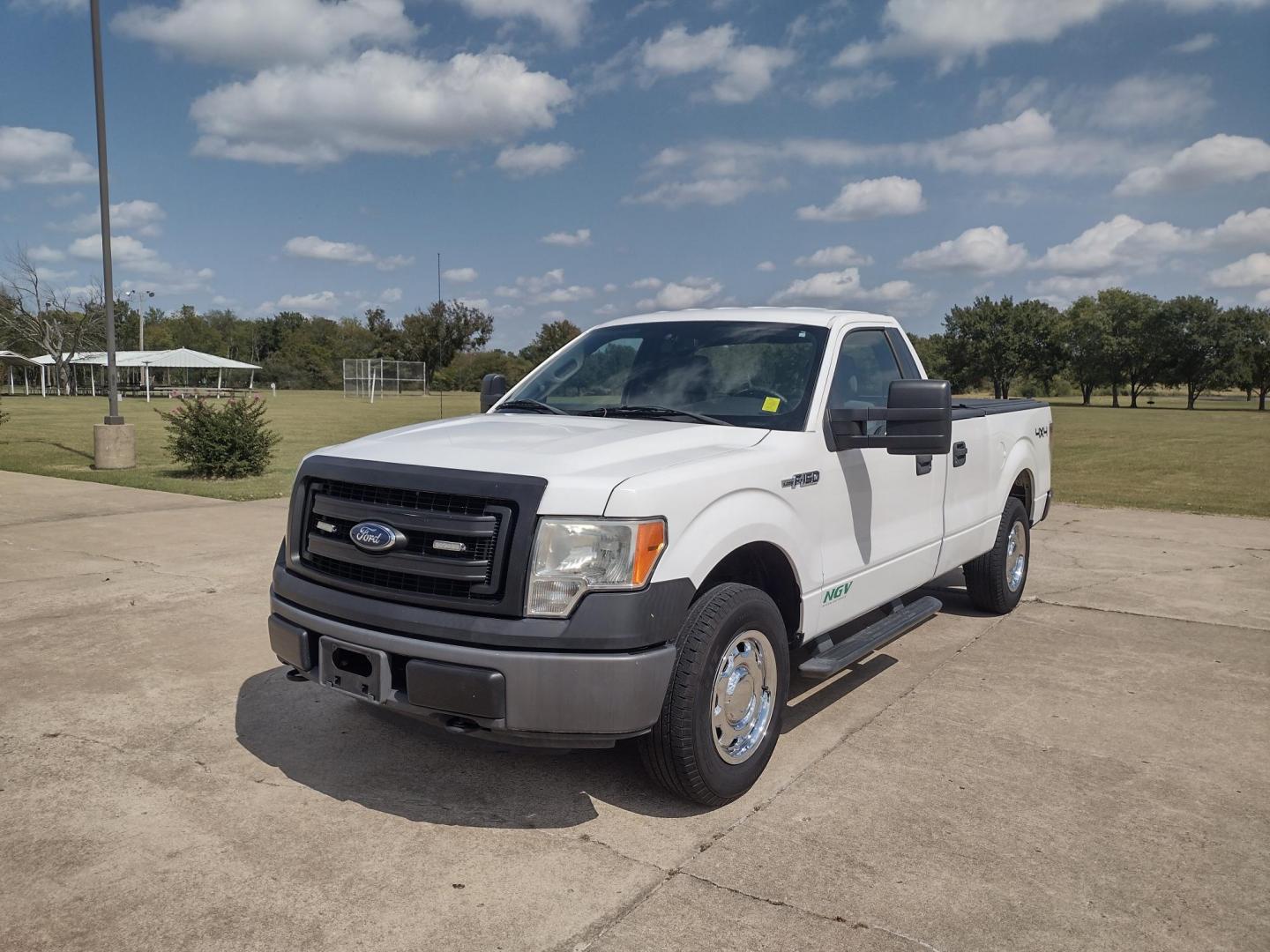 2014 White /Gray Ford F-150 (1FTMF1EM8EK) with an 3.7L V6 DOHC 24V engine, 6-Speed Automatic transmission, located at 17760 Hwy 62, Morris, OK, 74445, (918) 733-4887, 35.609104, -95.877060 - Photo#0