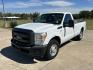 2013 White /Gray Ford F-250 SD XL (1FTBF2A65DE) with an 6.2L V8 OHV 16V engine, 6-Speed Automatic transmission, located at 17760 Hwy 62, Morris, OK, 74445, (918) 733-4887, 35.609104, -95.877060 - 2013 F250 SUPER DUTY IS A DEDICATED CNG ONLY RUNS ON COMPRESSED NATURAL GAS. THIS TRUCK HAS A 6.2L V8 ENGINE, FEATURES MANUAL SEAT, MANUAL WINDOWS, MANUAL LOCKS, MANUAL MIRRORS, LEATHER INTERIOR, AM FM RADIO, TRACTION CONTROL, CRUSIE CONTROL, TRAILER HITCH, FACTORY BUILT IN TRAILER BRAKES, TOOL BOX - Photo#0