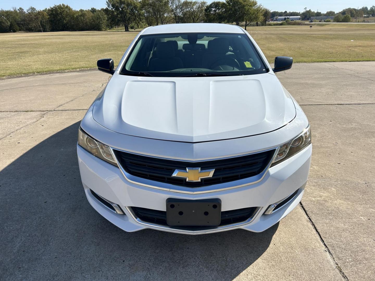 2015 White /BLACK Chevrolet Impala LS (2G11Y5SN8F9) with an 3.6L V6 DOHC 24V CNG engine, 6A transmission, located at 17760 Hwy 62, Morris, OK, 74445, (918) 733-4887, 35.609104, -95.877060 - Photo#0