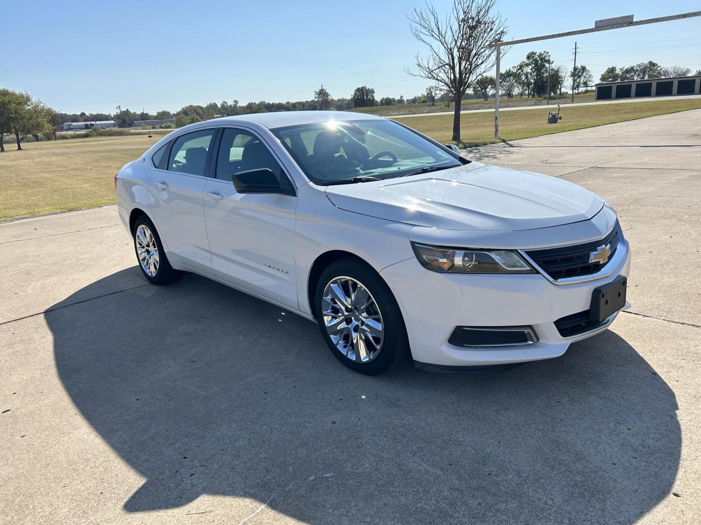 2015 White /BLACK Chevrolet Impala LS (2G11Y5SN8F9) with an 3.6L V6 DOHC 24V CNG engine, 6A transmission, located at 17760 Hwy 62, Morris, OK, 74445, (918) 733-4887, 35.609104, -95.877060 - Photo#1