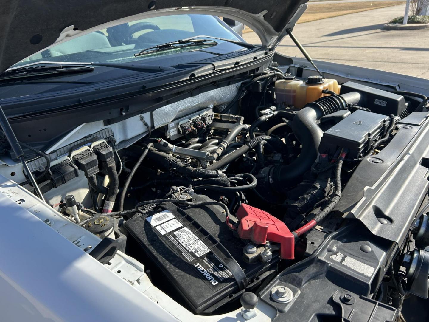 2012 White /Gray Ford F-150 XL 4WD (1FTVX1EFXCK) with an 5.0L V8 OHV 16V engine, 6-Speed Automatic transmission, located at 17760 Hwy 62, Morris, OK, 74445, (918) 733-4887, 35.609104, -95.877060 - Photo#22