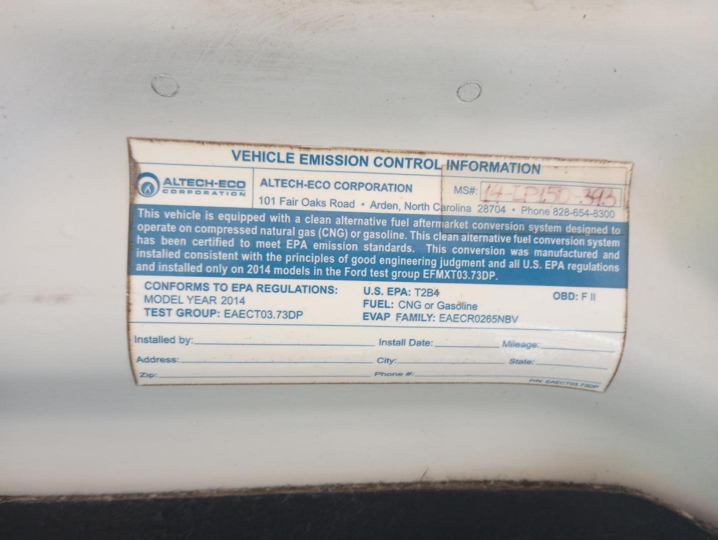 2014 White /Gray Ford F-150 XL SuperCab 2WD (1FTEX1CM6EK) with an 3.7L V6 DOHC 24V engine, 6-Speed Automatic transmission, located at 17760 Hwy 62, Morris, OK, 74445, (918) 733-4887, 35.609104, -95.877060 - Photo#26