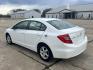 2012 White /Gray Honda Civic CNG Sedan 5-Speed AT (19XFB5F54CE) with an 1.8L L4 SOHC 16V CNG engine, 5-Speed Automatic transmission, located at 17760 Hwy 62, Morris, OK, 74445, (918) 733-4887, 35.609104, -95.877060 - 2012 HONDA CIVIC DEDICATED CNG (COMPRESSED NATURAL GAS) HAS A 1.8L 4 CYLINDER ENGINE AND IS 2WD FEATURES KEYLESS ENTRY, MANUAL SEATS, CLOTH INTERIOR, AM/FM RADIO WITH CD PLAYER, AUXILIARY PORT, USB PORT, POWER WINDOWS, POWER LOCKS, POWER MIRROR, MULTI FUNCTION STEERING WHEEL, HAND FREE CALLING, CRUI - Photo#6