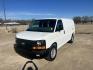 2012 White /Gray Chevrolet Express 3500 Cargo (1GCZGTCBXC1) with an 3.6L V6 DOHC 16V engine, 6-Speed Automatic transmission, located at 17760 Hwy 62, Morris, OK, 74445, (918) 733-4887, 35.609104, -95.877060 - 2012 CHEVROLET EXPRESS CARGO VAN 6.0L V8 RWD FEATURING MANUAL LOCKS, MANUAL WINDOWS, MANUAL MIRRORS, MANUAL SEATS, AM/FM STEREO, LEATHER SEATS, LEATHER-WRAPPED STEERING WHEEL, TRACTION CONTROL, SPLIT SWING-OUT RIGHT DOORS, AND TOW PACKAGE. EQUIPPED WITH IMPCO CNG FUEL SYSTEM THAT RUNS ON COMPRESSED - Photo#0