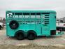 2024 TURQUOISE GOODGUYS RANCHER SERIES (7TTBL1420ST) , located at 17760 Hwy 62, Morris, OK, 74445, 35.609104, -95.877060 - 2024 GOODGUYS TRAILER 5X14FT RANCHER SERIES BUMPER PULL. FEATURES 34" SOLID SIDES, TUBING SIDE, FULL ESCAPE DOOR, FULL SWING REAR GATE WITH SLIDER, ONE CENTER CUT GATE, BUTTERFLY VENTS, SPARE TIRE MOUNT, (2) 3.5K ELECTRIC BRAKE AXELS. 2 INCH BALL. *** CLEAN TITLE*** $5,900 CALL RUSS, JONA, OR - Photo#3