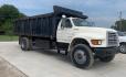 1998 WHITE/BLACK /BLACK Ford DUMP TRUCK (1FDXF80C9WV) , AUTO transmission, located at 17760 Hwy 62, Morris, OK, 74445, (918) 733-4887, 35.609104, -95.877060 - 1998 FORD F800 DUMP TRUCK CUMMINGS IN LINE 6 CYL, FACTORY EQUIPPED DEDICATED CNG, COMPRESSED NATURAL GAS ONLY! IT DOES NOT RUN ON GASOLINE OR DIESEL. FEATURES POWER STEERING, AIR BRAKES, GVWR IS 30,000, BED IS 18 FEET LONG, 8 FEET WIDE, 4 FEET SIDES, ALL STEEL WITH NO DAMAGE OR RUST, APPROX 50 GALL - Photo#2